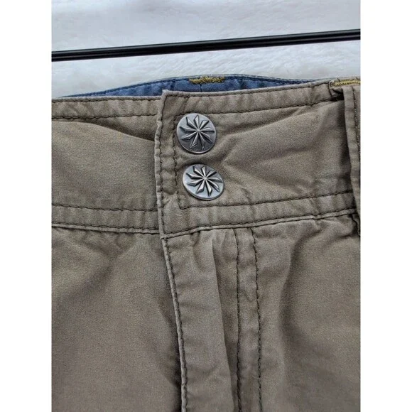 Athleta Cargo Hiking Jogger Pants Army Green Zip Pockets Size 10 Tactical Style - Picture 2 of 13